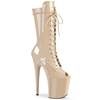 Pleaser - FLAMINGO1051 Platform Boots - Pole dance shoes - Beige Product image
